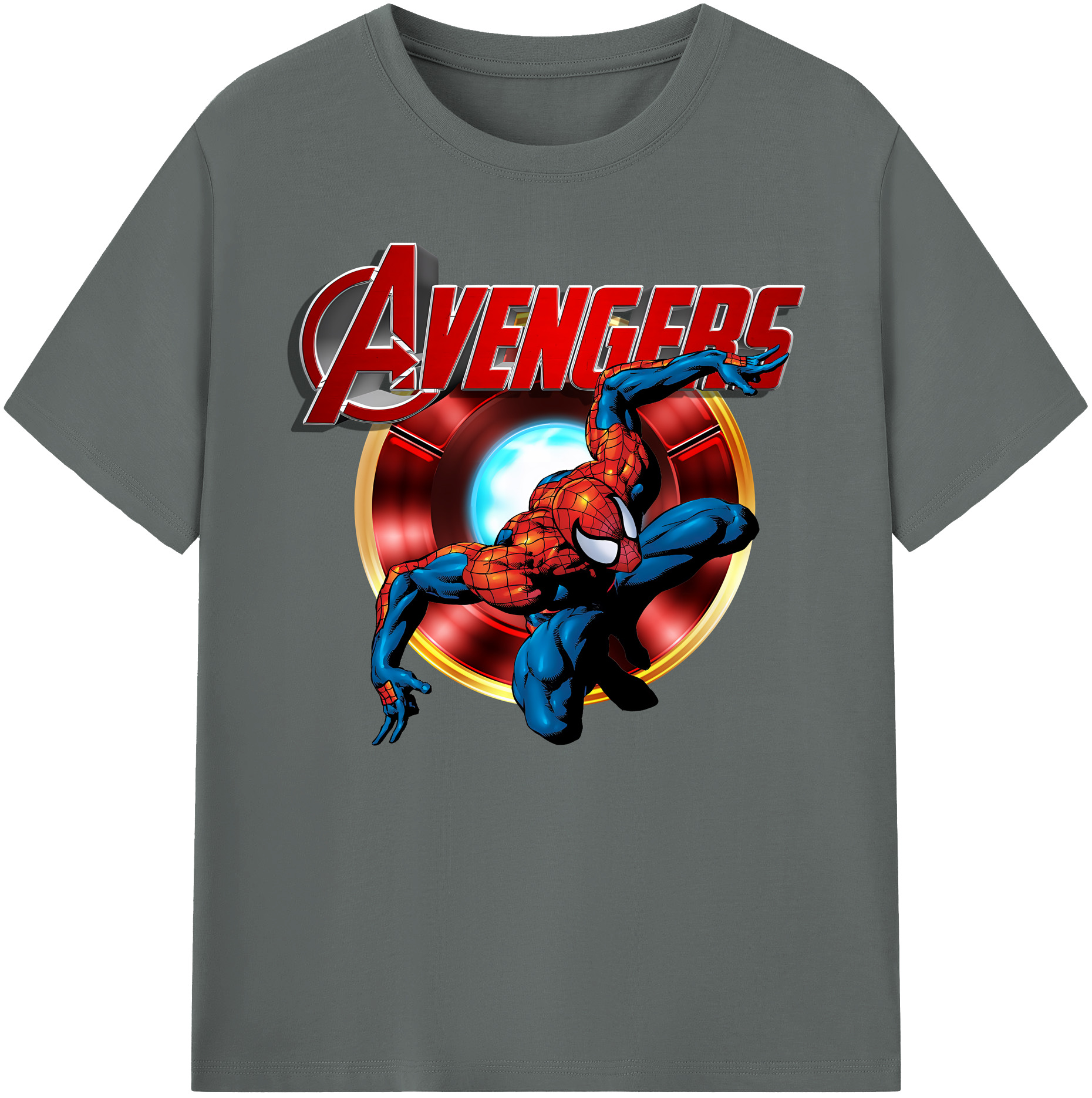 （画像用） Spider Man スパイダーマン 綿100％ メンズ半袖Tシャツ｜肌触りやわらか＆通気性